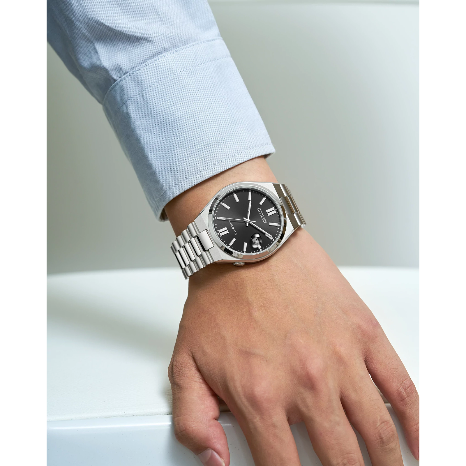 Reloj Citizen Tsuyosa dial negro automático con caja de 40 MM para caballero NJ0150-56E | Elegancia Relojería